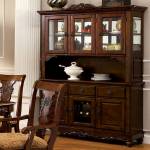SEYMOUR Hutch Buffet Dark Oak Finish 